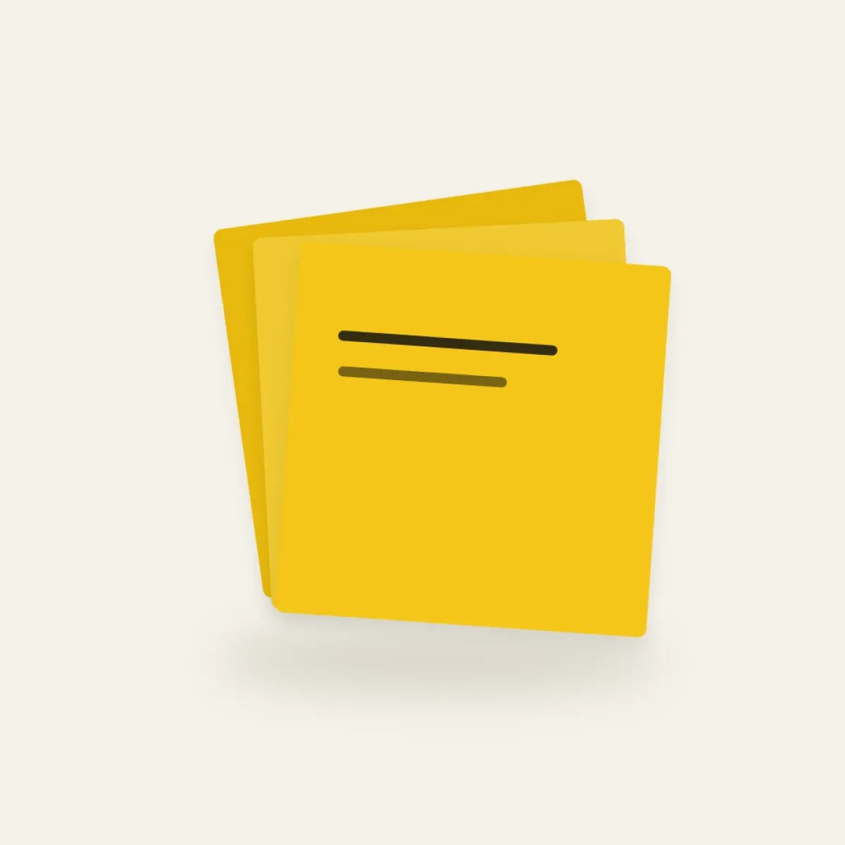 Yellow sticky notes
