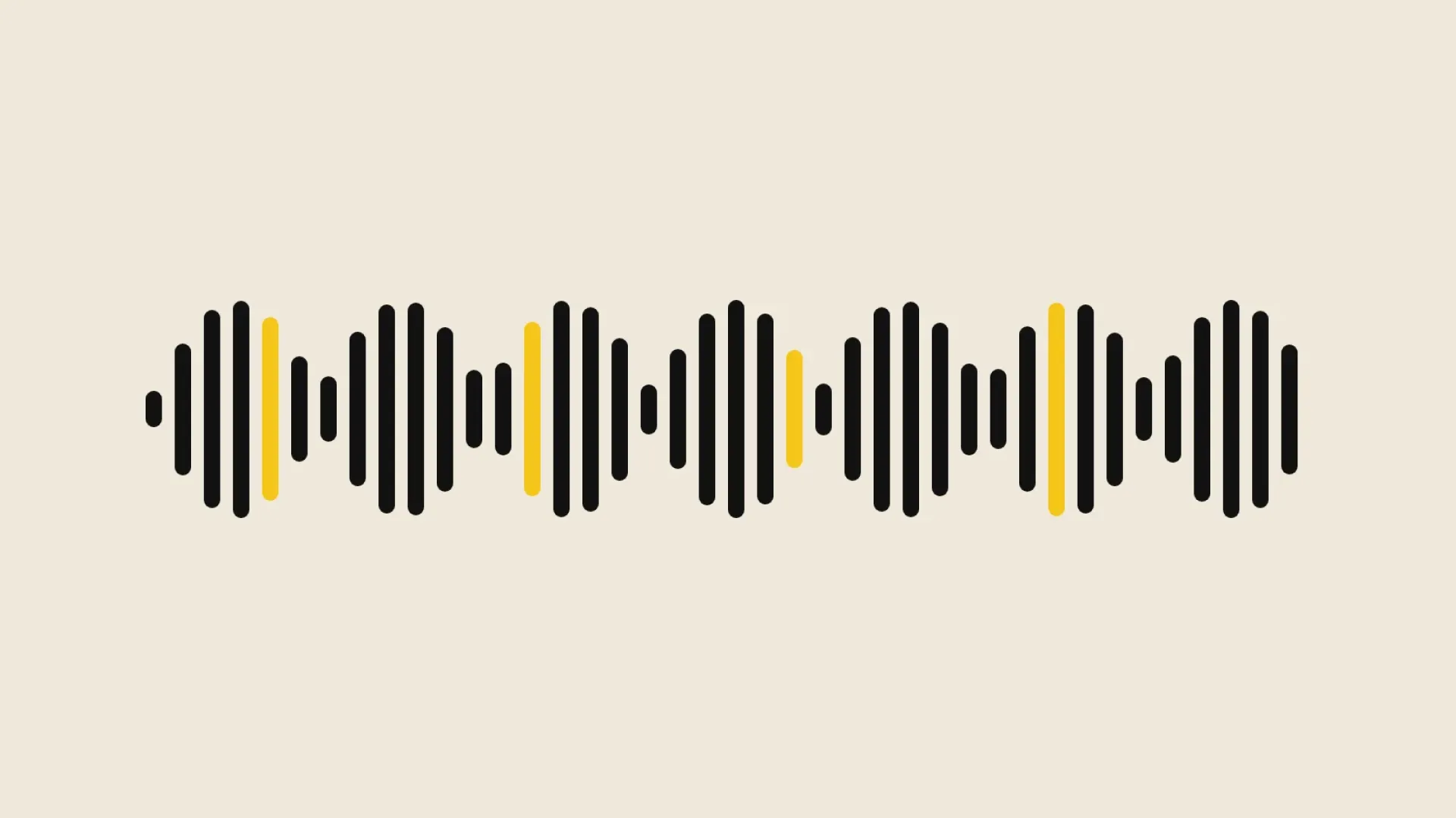 Illustration: a black sound wave